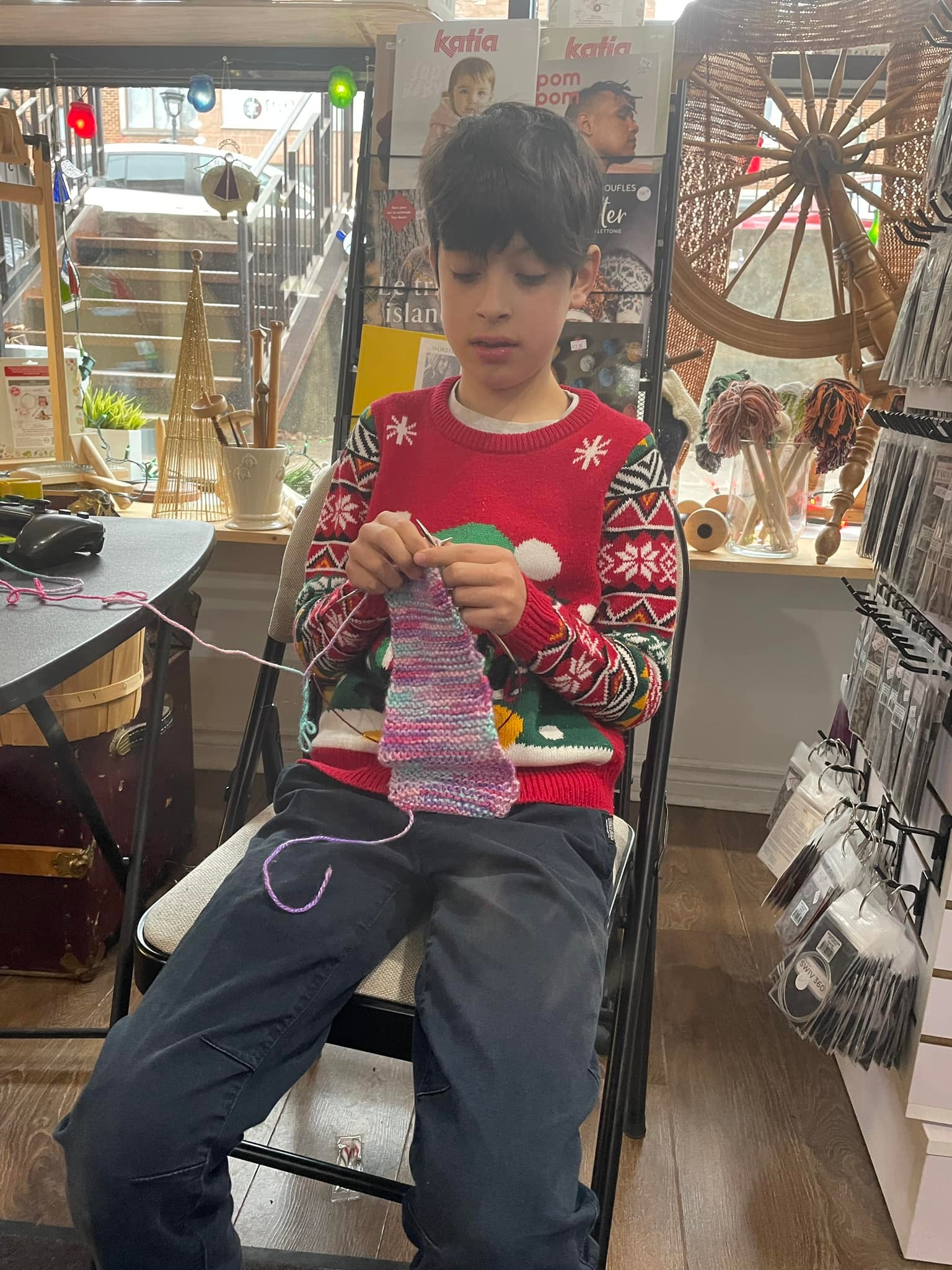 Atelier Apprendre à tricoter enfants 8 ans et + et/ou parents 13, 27 janvier et 10 février
